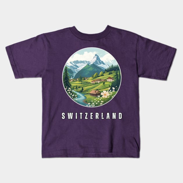 Switzerland Kids T-Shirt by Mary_Momerwids